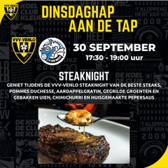 Dinsdaghap aan de tap | Steaknight