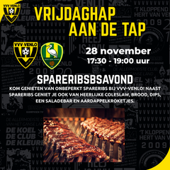 Vrijdaghap aan de tap | Onbeperkt spareribs